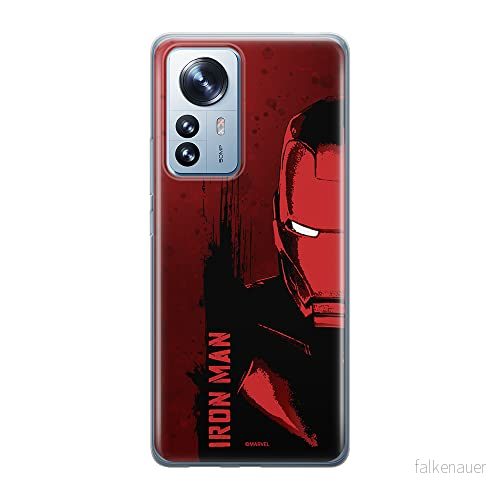 ERT GROUP mobiltelefonfodral för Xiaomi 12 PRO originalt och officiellt licensierat Marvel mönster Iron Man 004 optimalt anpassad till formen på mobiltelefonen, fodral tillverkad av TPU plast 5905511519919