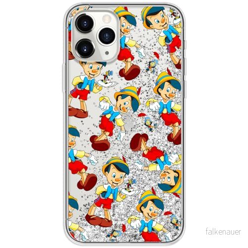 ERT GROUP mobiltelefonfodral för Apple Iphone 11 PRO MAX originalt och officiellt licensierat Disney mönster Pinocchio 002 optimalt anpassad till formen på mobiltelefonen, med glitter overflow effekt 5905131812773