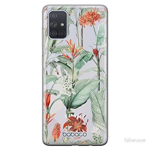 ERT GROUP mobiltelefonfodral för Samsung A71 originalt och officiellt licensierat Babaco mönster Flowers 048 optimalt anpassad till formen på mobiltelefonen, gedeeltelijk transparant 5905131339607