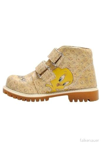 DOGO Gamins Vegan läder gula stövlar Warner Bros Tweety Moods Motif 28, Gult, 28 EU 8680544183975
