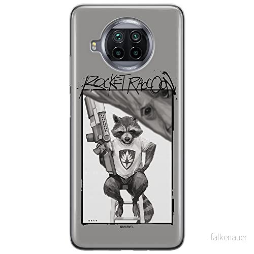 ERT GROUP mobiltelefonfodral för Xiaomi MI 10T LITE/REDMI NOTE 9 PRO 5G originalt och officiellt licensierat Marvel mönster Rocket 004, fodral tillverkad av TPU plast 5903537153841