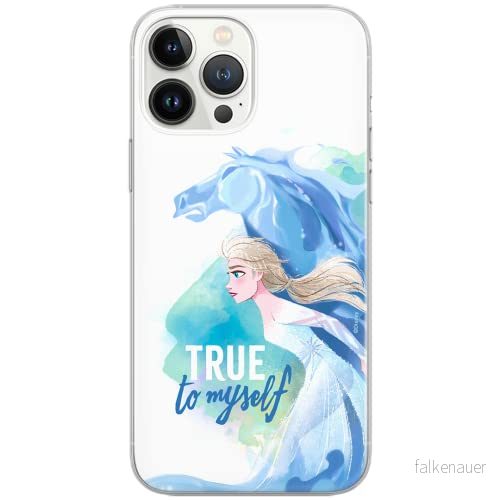 ERT GROUP mobiltelefonfodral för Iphone 13 PRO originalt och officiellt licensierat Disney mönster Elsa 012 Vit optimalt anpassad till formen på mobiltelefonen, fodral tillverkad av TPU plast 5903932875621