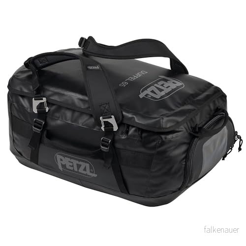 Petzl, Duffel 65, multifunktionsväska, svart, 65 liter, unisex vuxen 3342540839342
