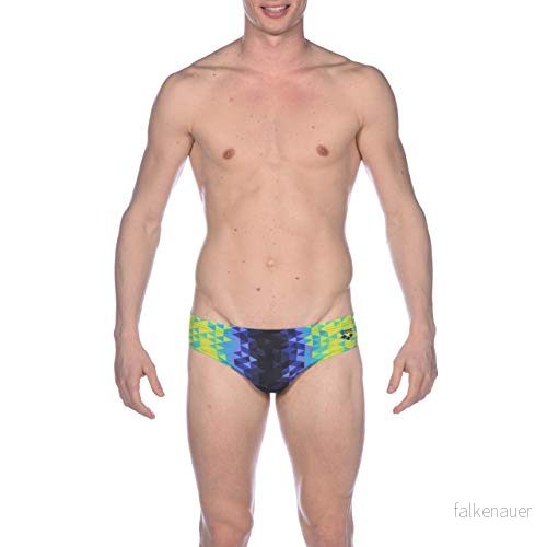 arena män badbyxor slip triangel prism Green Multi navy 7 3468336233375