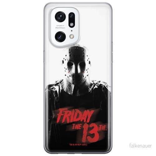 ERT GROUP mobiltelefonfodral för Oppo FIND X5 PRO originalt och officiellt licensierat Horror mönster Friday the 13th 014 anpassad till formen på mobiltelefonen, fodral tillverkad av TPU plast 5905511417055