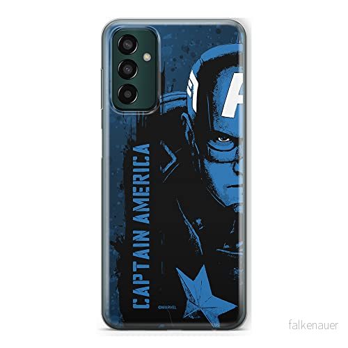 ERT GROUP mobiltelefonfodral för Samsung M13 4G originalt och officiellt licensierat Marvel mönster Captain America 010 optimalt anpassad till formen på mobiltelefonen, fodral tillverkad av TPU plast 5905511322076