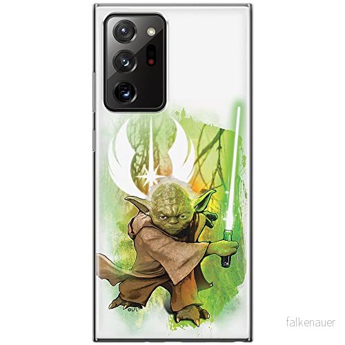 ERT GROUP mobiltelefonfodral för Samsung GALAXY NOTE 20 ULTRA originalt och officiellt licensierat Star Wars mönster Yoda 005 anpassad till formen på mobiltelefonen, fodral tillverkad av TPU plast 5903040365953