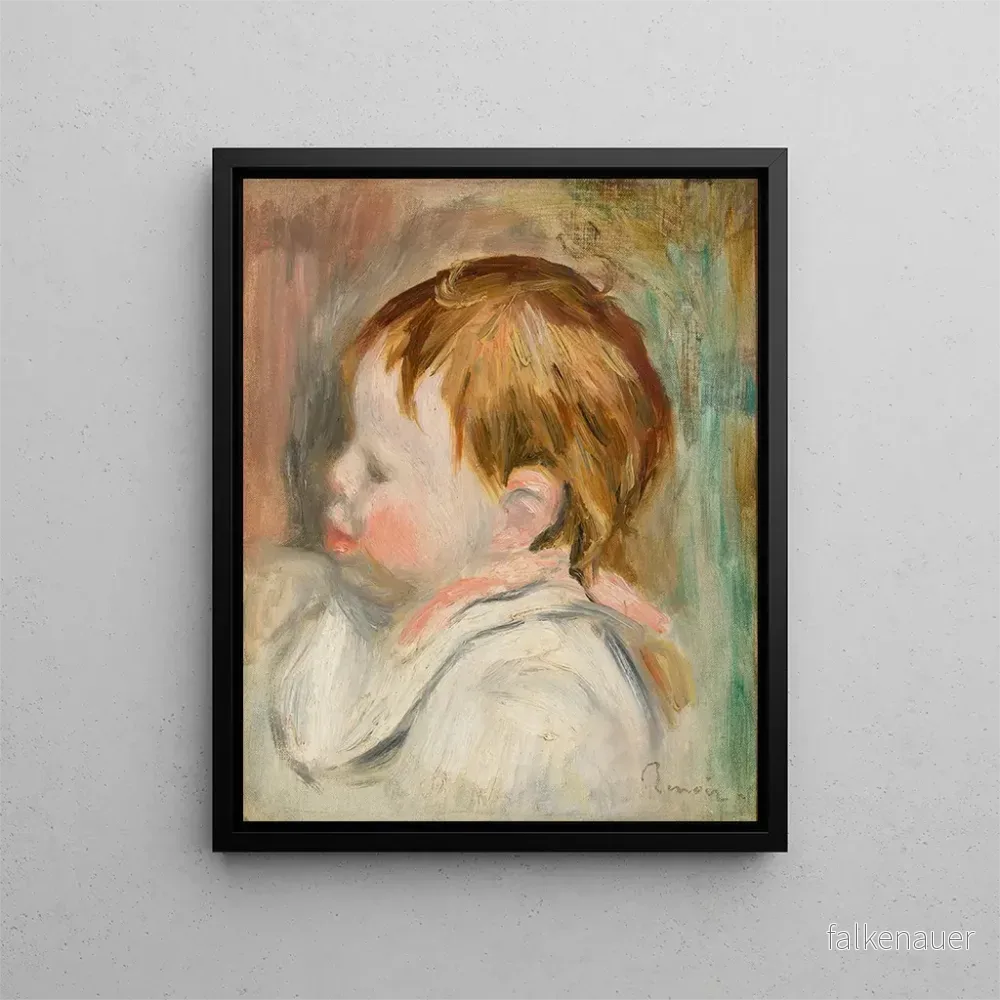 Målning av barnhuvud i profil vänster – Pierre – Auguste Renoir | Konsttryck Målning av barnhuvud i profil vänster – Pierre – Auguste Renoir | Konsttryck