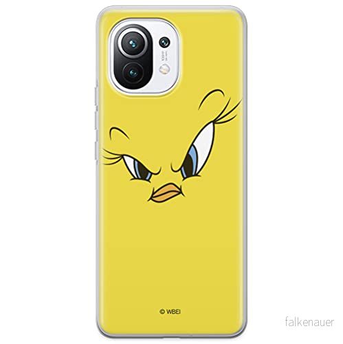 ERT GROUP mobiltelefonfodral för Xiaomi 11 originalt och officiellt licensierat Looney Tunes mönster Tweety 001 optimalt anpassad till formen på mobiltelefonen, fodral tillverkad av TPU plast 5903537113456