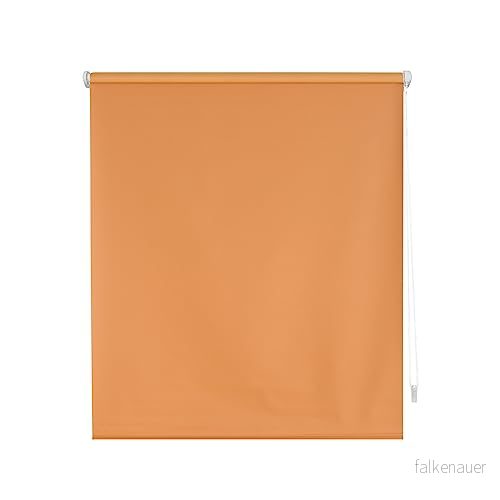 Decorblind Estor Rollable Opaco Vanligt utan verktyg och borrning, Mätning Estor: 62x180Bredd x Lång/Mätning Tyg 59x175 Orange, Fönsterbrädor 8434363549005
