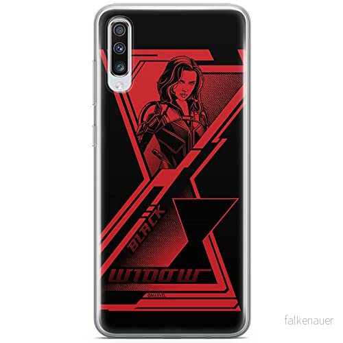 ERT GROUP mobiltelefonfodral för Samsung A70 originalt och officiellt licensierat Marvel mönster Black Widow 003 optimalt anpassad till formen på mobiltelefonen, fodral tillverkad av TPU plast 5903537657004