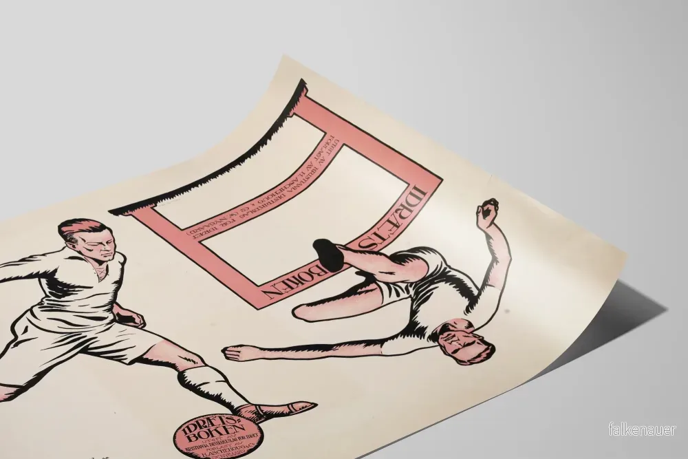 Vintage sportposter Idraetsboken dekorativ för vägg - Bild 2