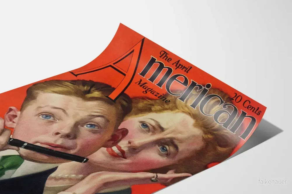 Vintageposter av Norman Rockwell - Ung musiker med flöjt - Bild 3