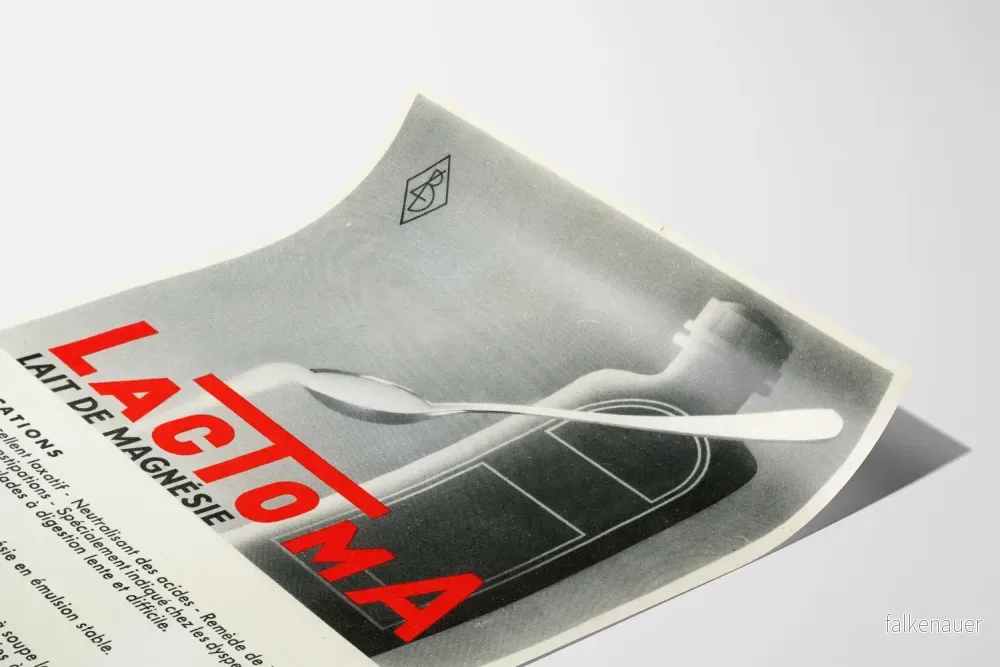 Vintageposter LactoMa Magnésiummjölk – Retro Väggdekoration Hälsa - Bild 3