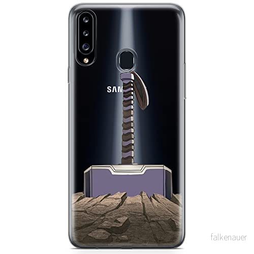 ERT GROUP mobiltelefonfodral för Samsung A20S originalt och officiellt licensierat Marvel mönster Thor 002 optimalt anpassad till formen på mobiltelefonen, gedeeltelijk transparant 5904805437441