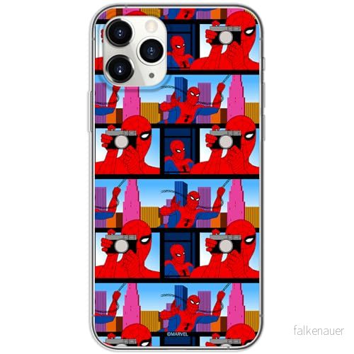 ERT GROUP mobiltelefonfodral för Iphone 11 PRO originalt och officiellt licensierat Marvel mönster Spider Man 038 optimalt anpassad till formen på mobiltelefonen, fodral tillverkad av TPU plast 5905795013226