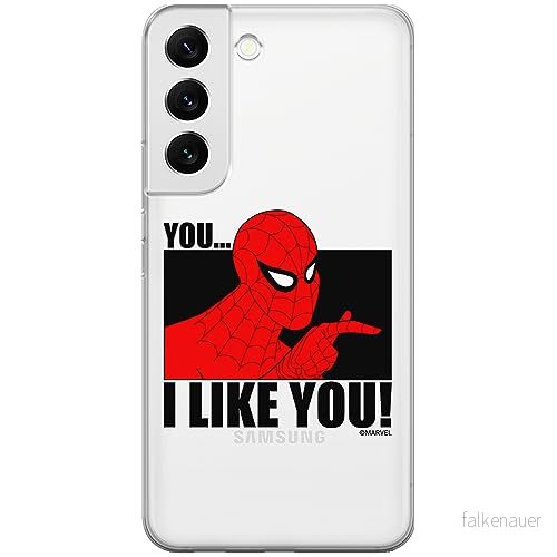 ERT GROUP mobiltelefonfodral för Samsung S22 PLUS originalt och officiellt licensierat Marvel mönster Spider Man 034 optimalt anpassad till formen på mobiltelefonen, gedeeltelijk transparant 5905795010263