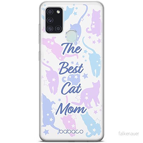 ERT GROUP mobiltelefonfodral för Samsung A21s originalt och officiellt licensierat Babaco mönster Cats 017 optimalt anpassad till formen på mobiltelefonen, fodral tillverkad av TPU plast 5905131082831