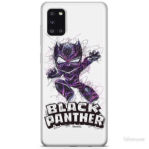 ERT GROUP mobiltelefonfodral för Samsung A31 originalt och officiellt licensierat Marvel mönster Black Panther 017 optimalt anpassad till formen på mobiltelefonen, fodral tillverkad av TPU plast 5904805232114