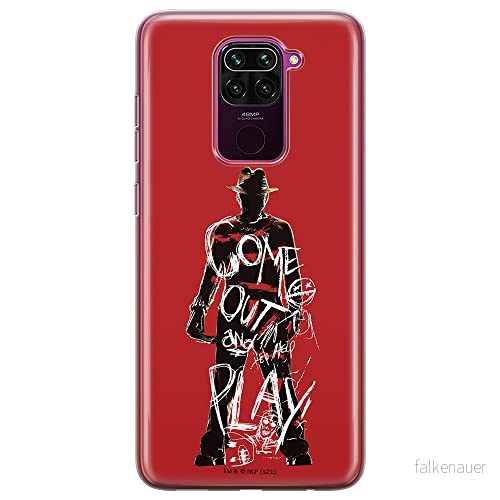 ERT GROUP mobiltelefonfodral för Xiaomi REDMI NOTE 9 originalt och officiellt licensierat Horror mönster Nightmare of Elm Street 006, fodral tillverkad av TPU plast 5905511083939