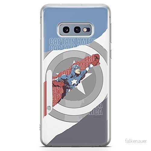ERT GROUP mobiltelefonfodral för Samsung S10e originalt och officiellt licensierat Marvel mönster Captain America 013 optimalt anpassad till formen på mobiltelefonen, fodral tillverkad av TPU plast 5902980016451