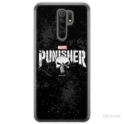 ERT GROUP mobiltelefonfodral för Xiaomi REDMI 9 originalt och officiellt licensierat Marvel mönster Punisher 003 optimalt anpassad till formen på mobiltelefonen, fodral tillverkad av TPU plast 5903040288559
