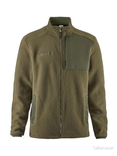 Craft ADV EXPLORE PILE FLEECE JACKET Fleecejacka herr L Rift återvunnet material bröstfickor med dragkedja sweatjacka Activewear för män 7318574073553