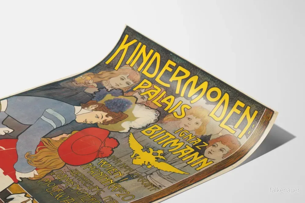 Vintageposter Kindermoden Palais av Ignaz Bittmann - Bild 3
