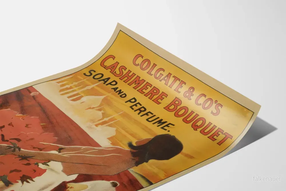 Vintage reklamposter för Colgate Cashmere Bouquet tvål och parfym - Bild 3