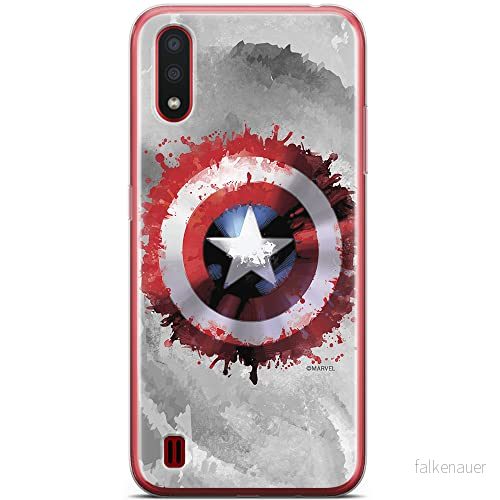 ERT GROUP mobiltelefonfodral för Samsung A01 originalt och officiellt licensierat Marvel mönster Captain America 019 optimalt anpassad till formen på mobiltelefonen, fodral tillverkad av TPU plast 5904805426322