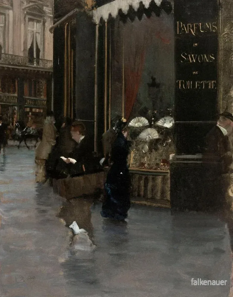 Målning La parfumerie - Giuseppe de Nittis | Konsttryck - Bild 2