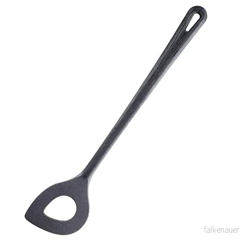 Westmark 28842275 Spetshålssked, hög värmebeständig upp till 270 C, längd: 30 cm, Gentle Plus, svart, 4004094018633