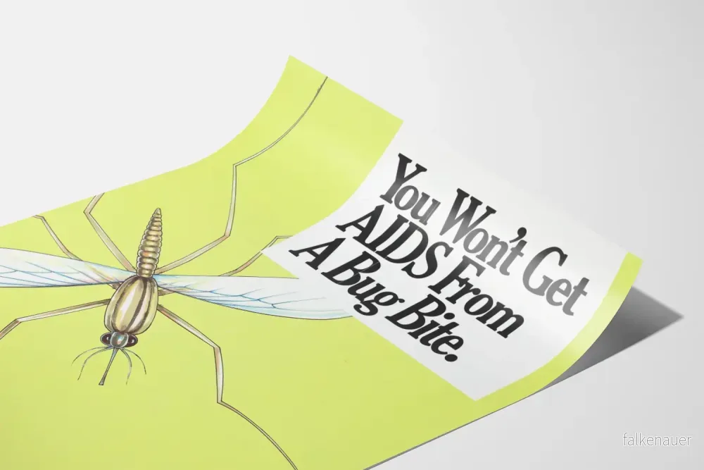Informationsposter: Du får inte AIDS av ett insektsbett - Bild 3