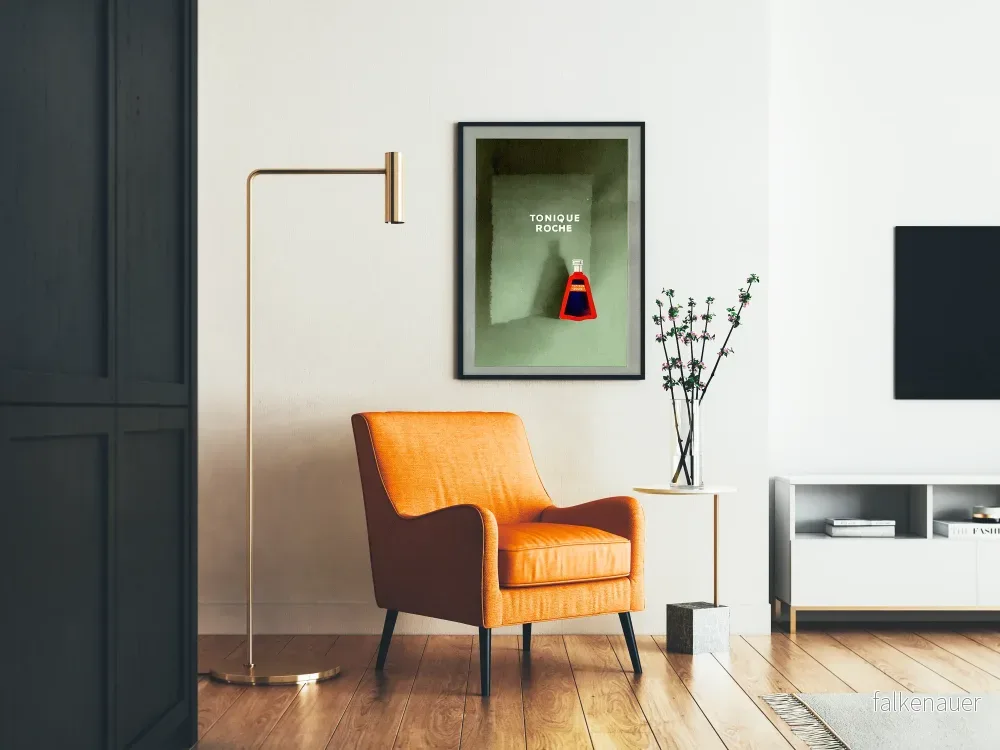 Vintage affisch Tonique Roche - Minimalist väggdekoration - Bild 2