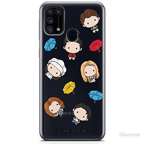 ERT GROUP mobiltelefonfodral för Samsung M31 originalt och officiellt licensierat Friends mönster 013 optimalt anpassad till formen på mobiltelefonen, gedeeltelijk transparant 5903932274738