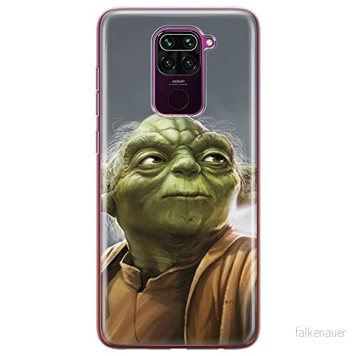 ERT GROUP mobiltelefonfodral för Xiaomi REDMI NOTE 9 originalt och officiellt licensierat Star Wars mönster Yoda 006 optimalt anpassad till formen på mobiltelefonen, fodral tillverkad av TPU plast 5903040338025