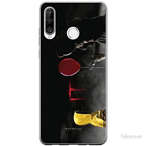 ERT GROUP mobiltelefonfodral för Huawei P30 Lite originalt och officiellt licensierat Horror mönster It 008 Vit optimalt anpassad till formen på mobiltelefonen, fodral tillverkad av TPU plast 5905131963116
