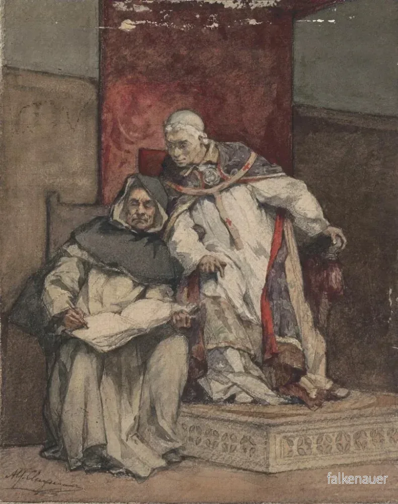 Målning Les Albigeois captivés - Alfred Cluysenaar | Konsttryck - Bild 2