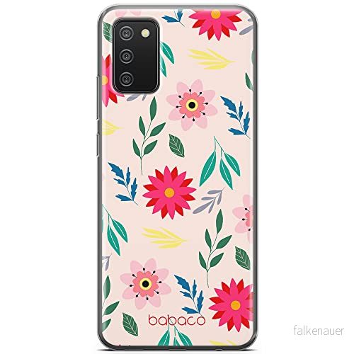ERT GROUP mobiltelefonfodral för Samsung A02S originalt och officiellt licensierat Babaco mönster Flowers 010 optimalt anpassad till formen på mobiltelefonen, fodral tillverkad av TPU plast 5903932585926