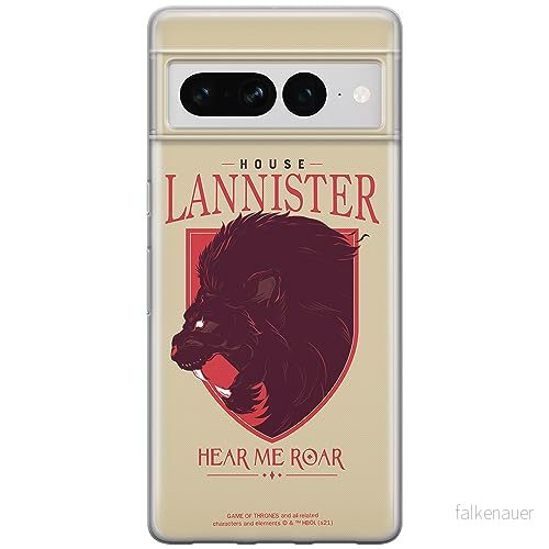 ERT GROUP mobiltelefonfodral för Google PIXEL 7 PRO originalt och officiellt licensierat Game of Thrones mönster 008 optimalt anpassad till formen på mobiltelefonen, fodral tillverkad av TPU plast 5905795168025