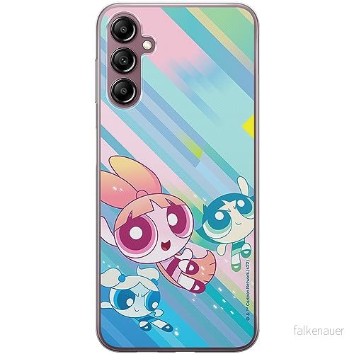 ERT GROUP mobiltelefonfodral för Samsung A14 4G/5G originalt och officiellt licensierat The Powerpuff Girls mönster 037 optimalt anpassad till formen på mobiltelefonen, fodral tillverkad av TPU plast 5905511982096