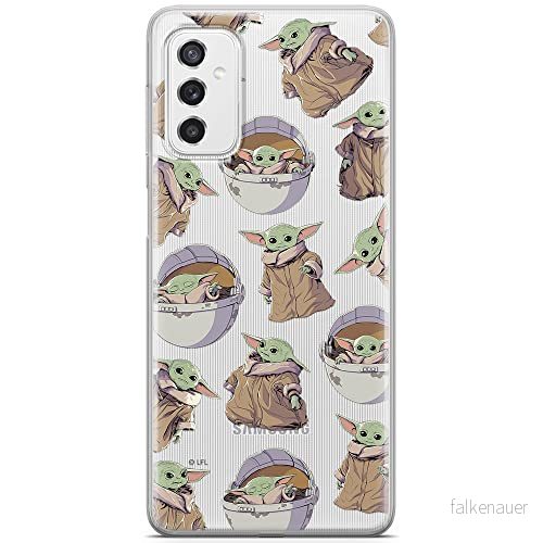 ERT GROUP mobiltelefonfodral för Samsung M52 5G originalt och officiellt licensierat Star Wars mönster Baby Yoda 028 optimalt anpassad till formen på mobiltelefonen, gedeeltelijk transparant 5904805493829
