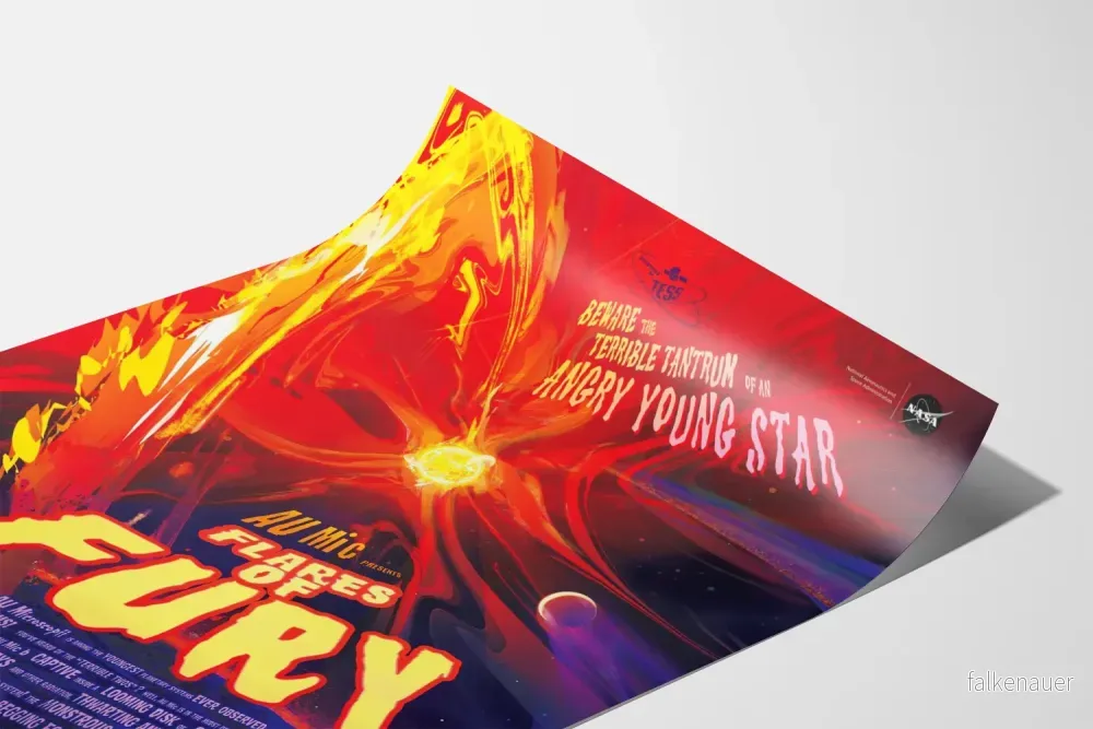 Poster Konstnär Flares of Fury - Väggdekoration Vetenskap och Rymd - Bild 3