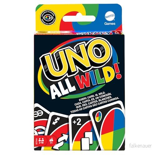 Mattel UNO All Wild Kortspel - HHL33 194735070633