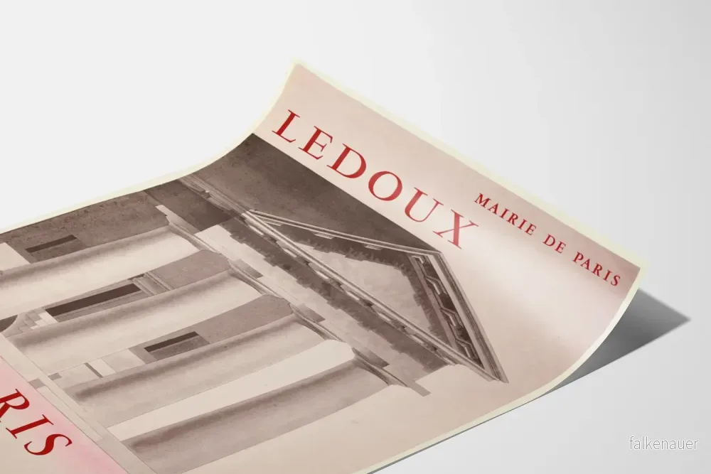 Dekorativ poster Ledoux och Paris för historisk väggdekoration - Bild 3