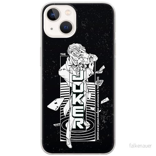 ERT GROUP mobiltelefonfodral för Iphone 13 originalt och officiellt licensierat DC mönster Joker 025 optimalt anpassad till formen på mobiltelefonen, fodral tillverkad av TPU plast 5905795058425