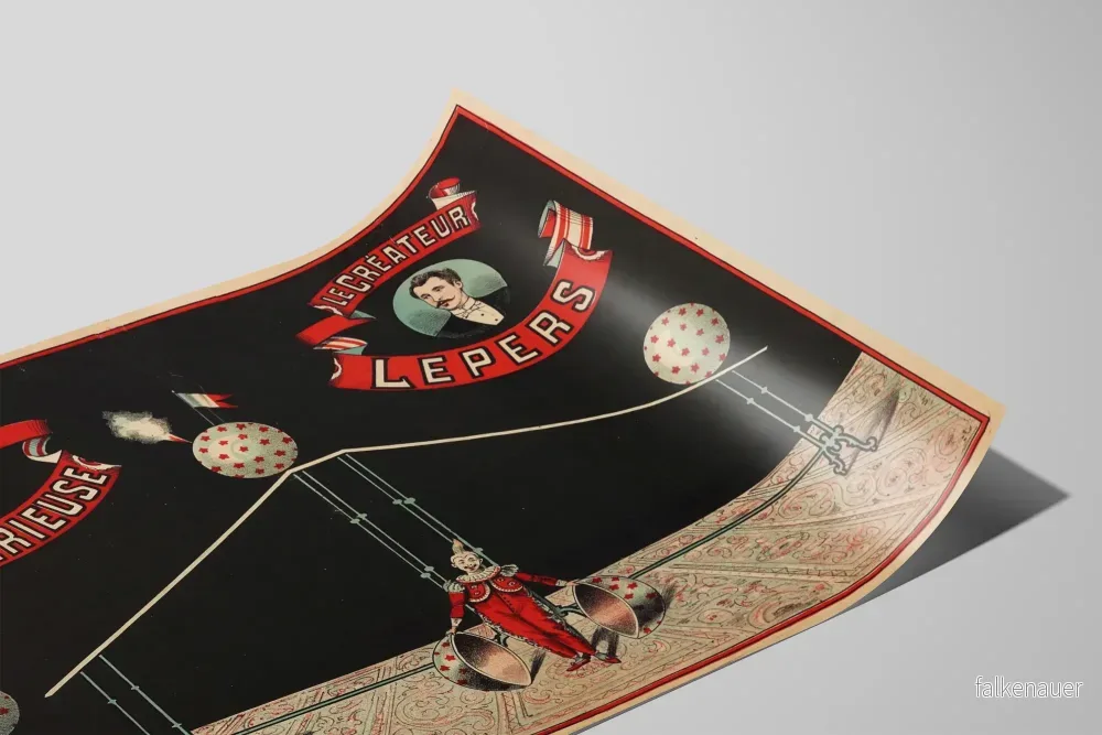 Vintageposter La Boule Mystérieuse av skaparen Lepers - Bild 2