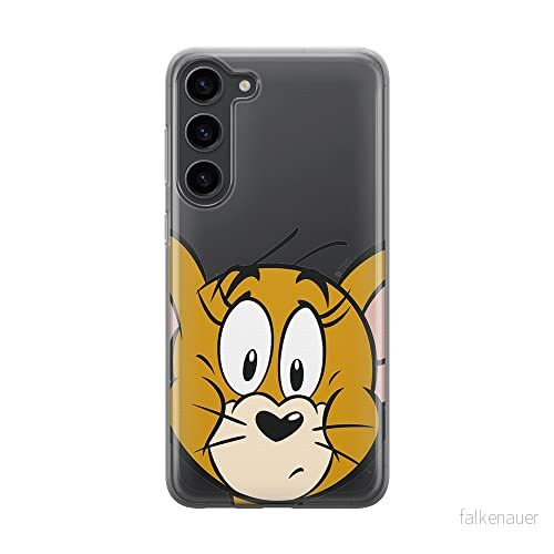 ERT GROUP mobiltelefonfodral för Samsung S23 originalt och officiellt licensierat Tom & Jerry mönster 002 optimalt anpassad till formen på mobiltelefonen, gedeeltelijk transparant 5905511421274