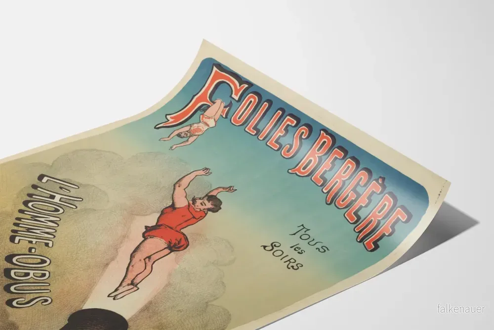 Vintageposter Folies Bergère L'Homme-Obus Les Frères Mayol - Bild 3