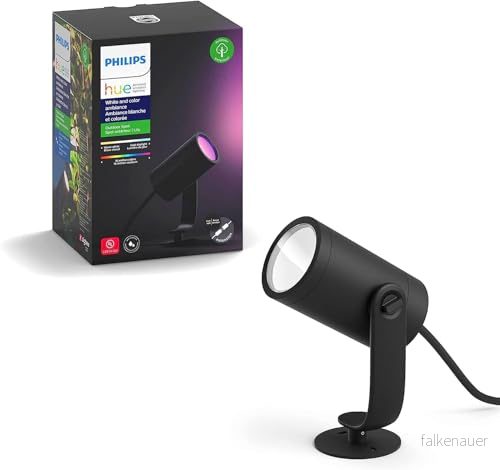 Philips Hue Lily - Spotlight utomhus svart - White and Color Ambiance 8718696167977